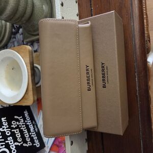 Burberry Tan Leather Clutch